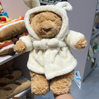 Shy Bunny Graduation Outfit Graduation season Bonnie Rabbit Plush Toy with Floral Ears Kawaii Stuffed Doll Birthday Gift Room