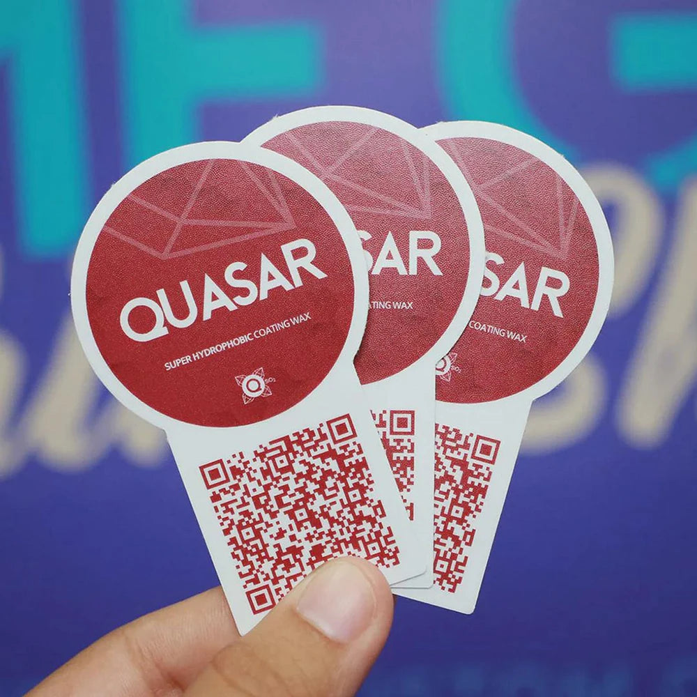 50/100pcs Custom QR Code Logo DIY Image Text Stickers Personalized Adhesive Labels for Social Media Wedding Birthday Brand Gifts