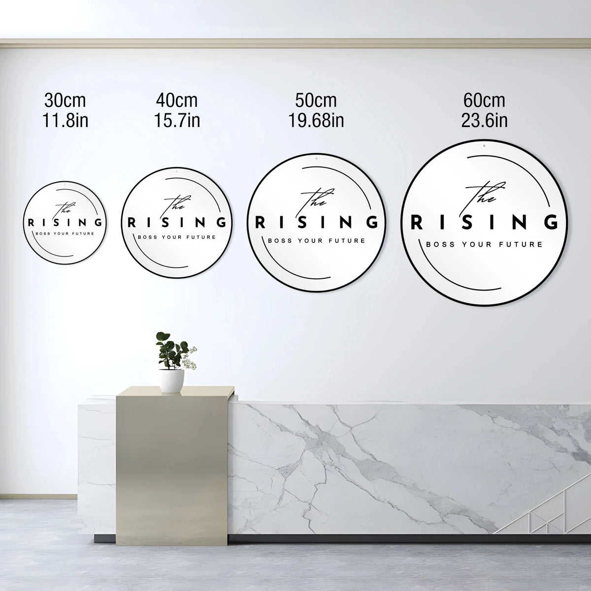 Personalized Business Sign With LED Backlit Floating LED Custom Logo Sign for Beauty Salon ,Office，Spa Illuminated Wall Sign