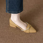 2026New spring and summer large-size elegant white high-heeled shoes for women, with thin heels and pointed toes, slip-on casual