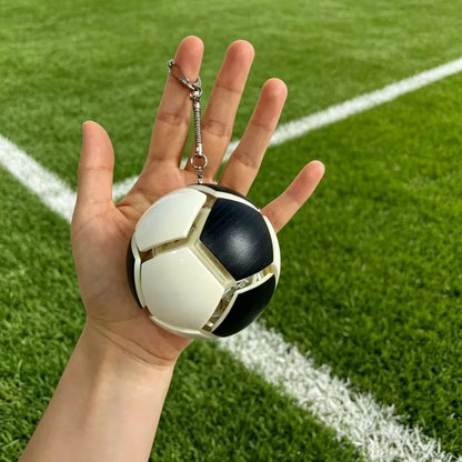 2026 New Football Pressing Ball Decompression Toy Football Pinching Music Keychain Bag Pendant Football Match Fans Surrounding