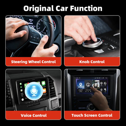 2025 NEW 2 In 1 Wireless Carplay AI Box Android Auto Plug And Play Applicable To Convert Original Car Wired Carplay To Wireless