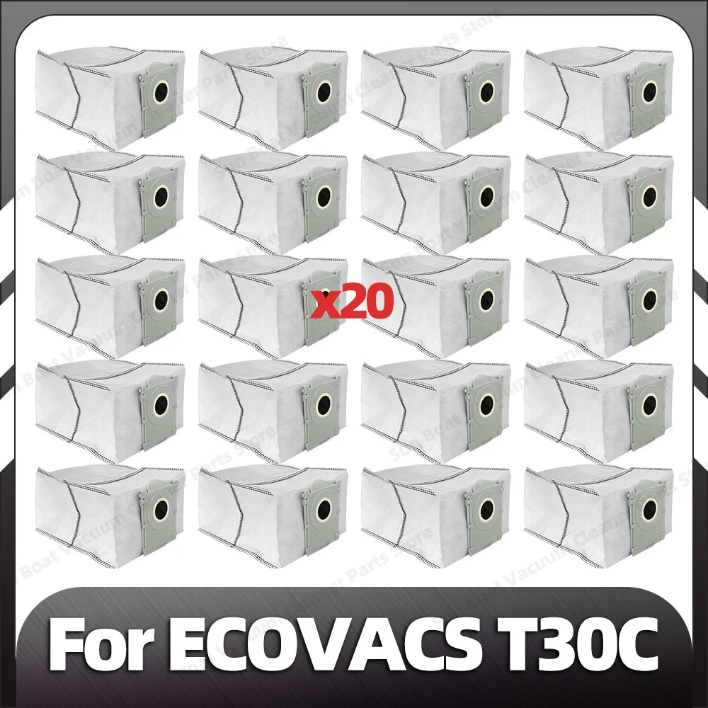 Compatible for ECOVACS T30C / T30C OMNI / T30C PRO OMNI Main Side Brush Filter Mop Pad Dust Bag Spare Parts Accessories