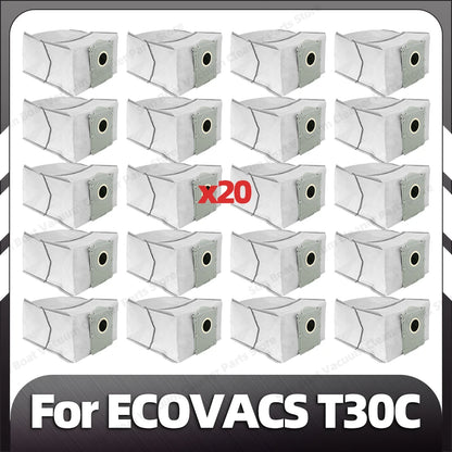 Compatible for ECOVACS T30C / T30C OMNI / T30C PRO OMNI Main Side Brush Filter Mop Pad Dust Bag Spare Parts Accessories