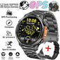 LIGE 2026 Nowy Męski Wojskowy Zegarek Smartwatch GPS Mapa Kompas Pamięć 4GB Bateria 1000mAh Wodoodporność 10ATM Rozmowy Bluetooth HD