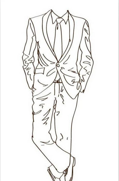 Elegant Men's Suits Luxury Wedding Notch Lapel Slim Fit 2 Piece Jacket Pants High Quality Male Clothing Customized Outfit Blazer
