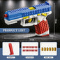 SIG17 Hanging Toy Gun Continuous Firing Building Block Pistol Shell Throwing Airsoft Blowback Toy Outdoor Shooting for Children