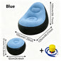 Quick Easy InflationInflatable Lounge Chair with Footrest Portable Flocked Air Sofa with Pump for Indoor Outdoor Relaxation