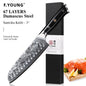 F.YOUNG Professional Kitchen Knives Damascus Steel Japanese Chef Knife Slicer Sashimi Utility Fruit Cooking Kitchenware Utensils