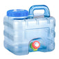15-3L Portable Water Container with Spigot Water Storage Carrier Water Storage Container for Outdoor Camping Picnic Water Bottle