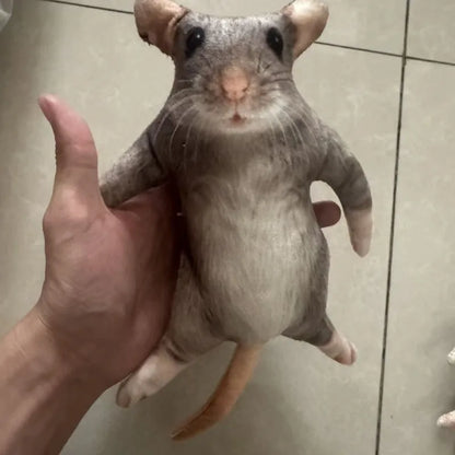 Creative 10/24cm Simulated Mouse Doll Plush Cartoon Doll Soft Kawaii Nimi Animal Figure Stem Built in Skeleton Kid Gift Birthday