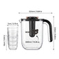 2200ml Large Capacity Plastic Water Jug Water Carafe Cold Drink Container Juice Jar Pitcher with Lid and Tea Filter