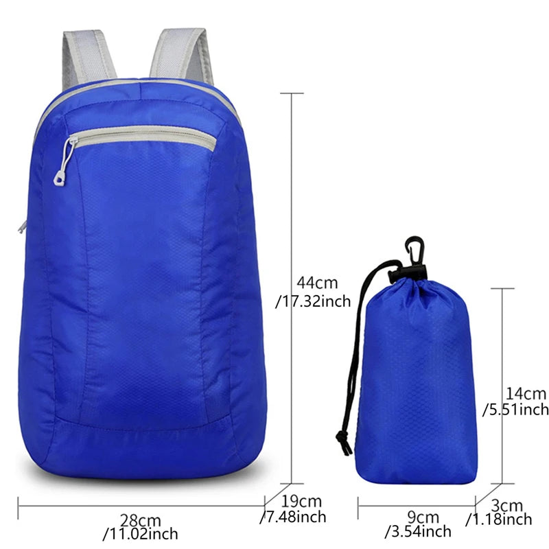 Lightweight Backpack Packable Backpack Foldable Outdoor Folding Backpack Travel Daypack Bag Sports Daypack for Men Women