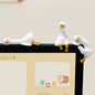 Resin Cartoon Animal Decor For Desk Car Dashboard TV Monitor Gift Idea Cute 3D Duck Figurine Mini Resin Duck Ornament Playful[Q]