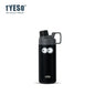 Tyeso 600ML Water Bottle With Eye Sticker Insulated Leak-Proof Fitness Flask Vacuum Flasks for Sport for Outdoor Workouts Travel