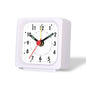 1PC Square Small Alarm Clock Acrylic Frame Quartz Movement Accurate Time Bedside Desk Clock for Bedroom Wake Up Student Clock