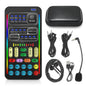 I9 Voice Changer Set Multifunction Portable Recording Sound Card+Microphone+Earphones for Game Recording Computer Sound Changer