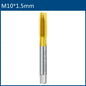 HSS Titanium Coating Screw Tap Drill Bit M2 M2.5 M3 M3.5 M4 M5 M6 M8 M10 M12 Metric Straight Flute Thread Tap Hand Tools