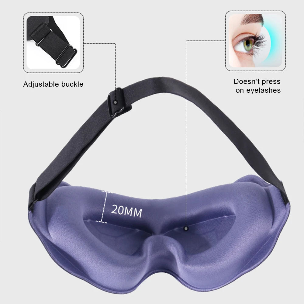 3D Sleeping Mask Block Out Light Soft Padded Sleep Mask For Eyes Slaap Masker Eye Shade Blindfold Sleeping Aid Face Mask Eyepatc