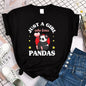 Cartoon Casual Creative T-shirt Vintage Round Neck Clothes Funny Cute Panda Printed T Shirt for Women Summer Sleeve
