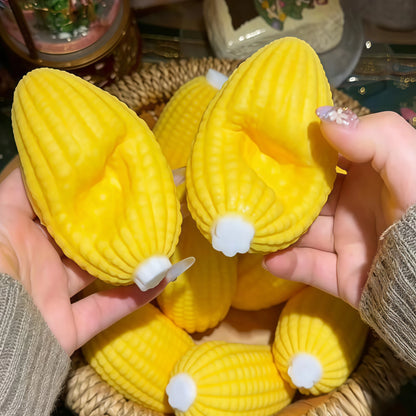 Corn Building Block Pressure Ball Fidget Toy, Squeeze Ball Round Crisp Sound Block Filling, Asmr Adult Stress Relief Toy