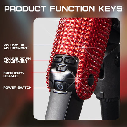 Diamond Microphone Customized for Singers G-MARK SKM9000 Wireless Karaoke Mic Adjustable Frequency Party Show Teaching Wedding