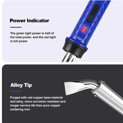 Intelligent High-Power Electric Soldering Iron 80W/300W Fast Heating  Alloy Solder Electric Soldering Iron