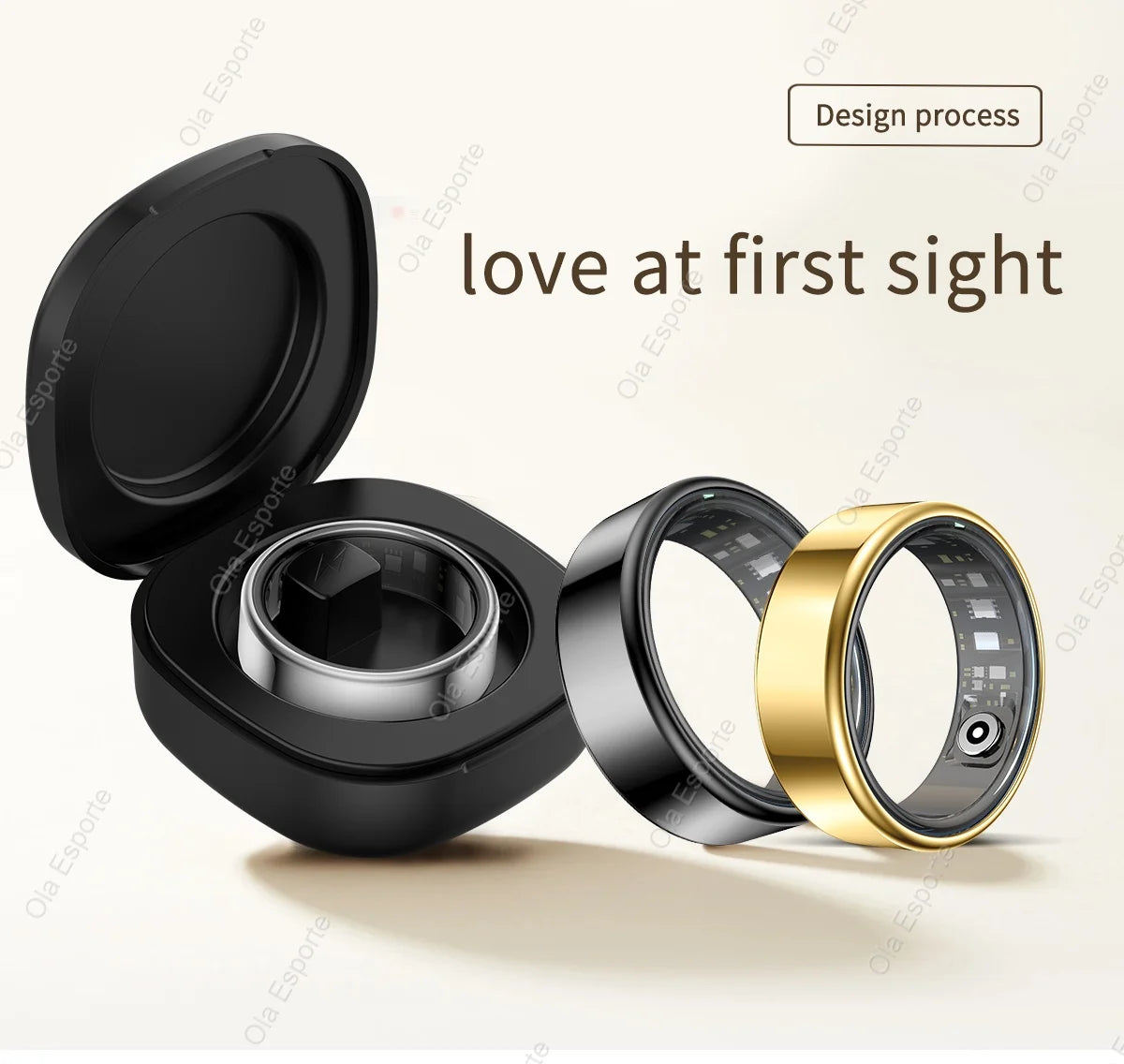 2026 New Smart ring Men Women HD Touch Screen Heart Rate Oxygen Sleep Tracker IP68 Water-resistant Long Battery Android IOS