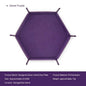 1pc Hexagonal Dice Tray and Miscellaneous Storage Box Board Game Dice Tray Accessories Leather Dice Tower