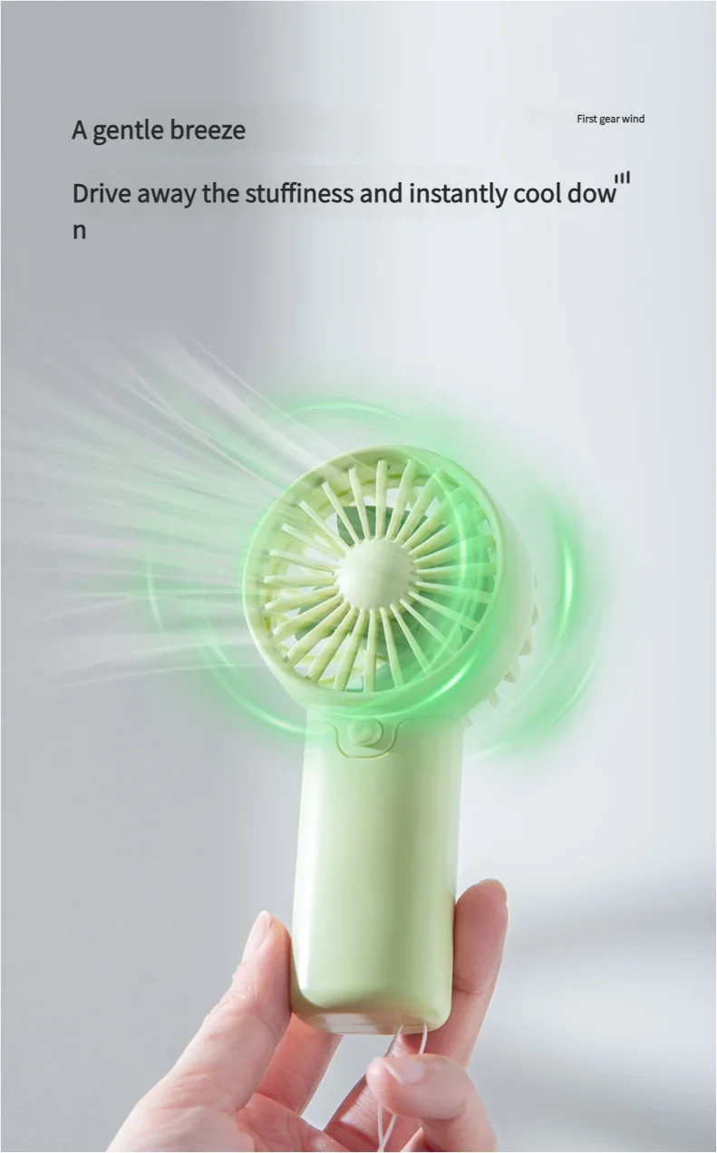 Portable Fan Convenient Creative Small Fan Pocket Hand-held Fan Lightweight AA Battery Handheld Mini Fan Air Coolers
