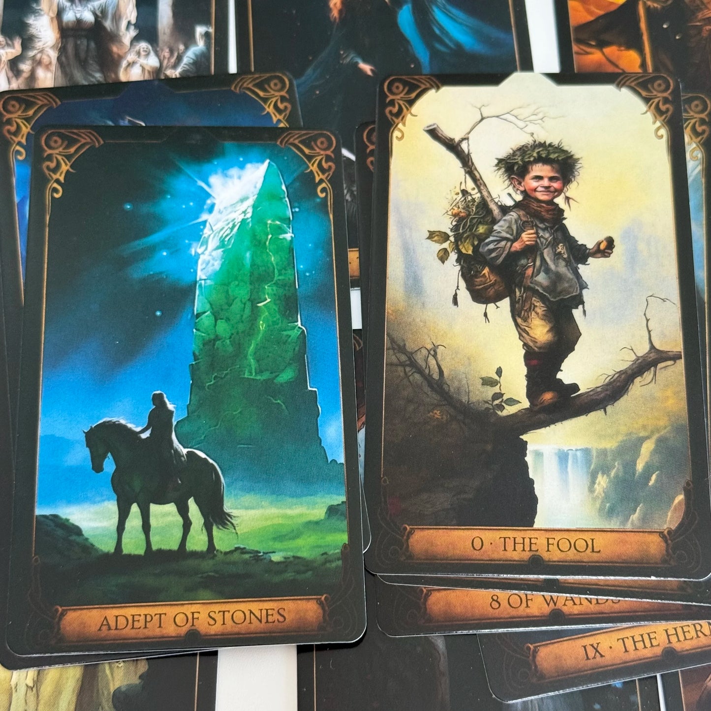 Druidic Tarot Cards 78pcs English Version Mysterious Divination Tarot Deck Board Game