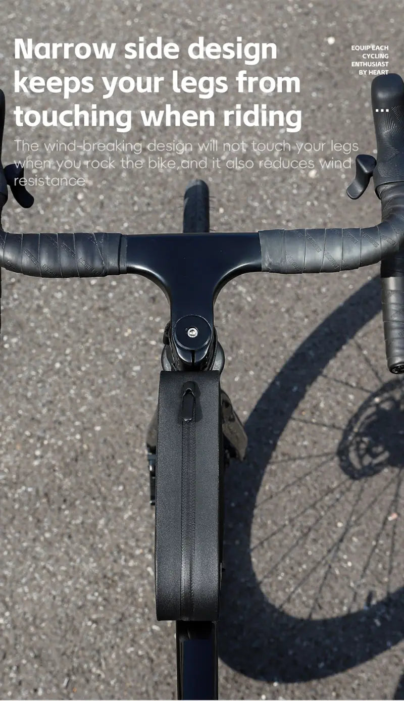 WEST BIKING Bicycle Top Tube Bag Aerodynamic Low Drag Fit Bike Frame Zip Bag Waterproof Wind-breaking Ultralight Cycling Bags
