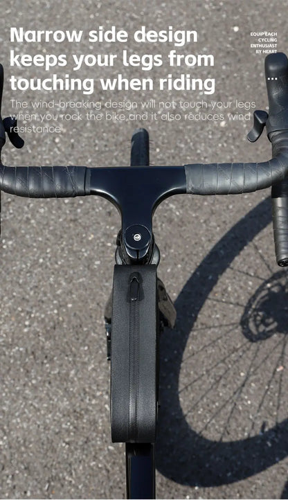 WEST BIKING Bicycle Top Tube Bag Aerodynamic Low Drag Fit Bike Frame Zip Bag Waterproof Wind-breaking Ultralight Cycling Bags