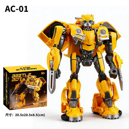 18cm Bumblebee Movie Version Transforming Beetle Car Robot Action Figure Multiple Accessories Articulated Model Toy Boys Gift
