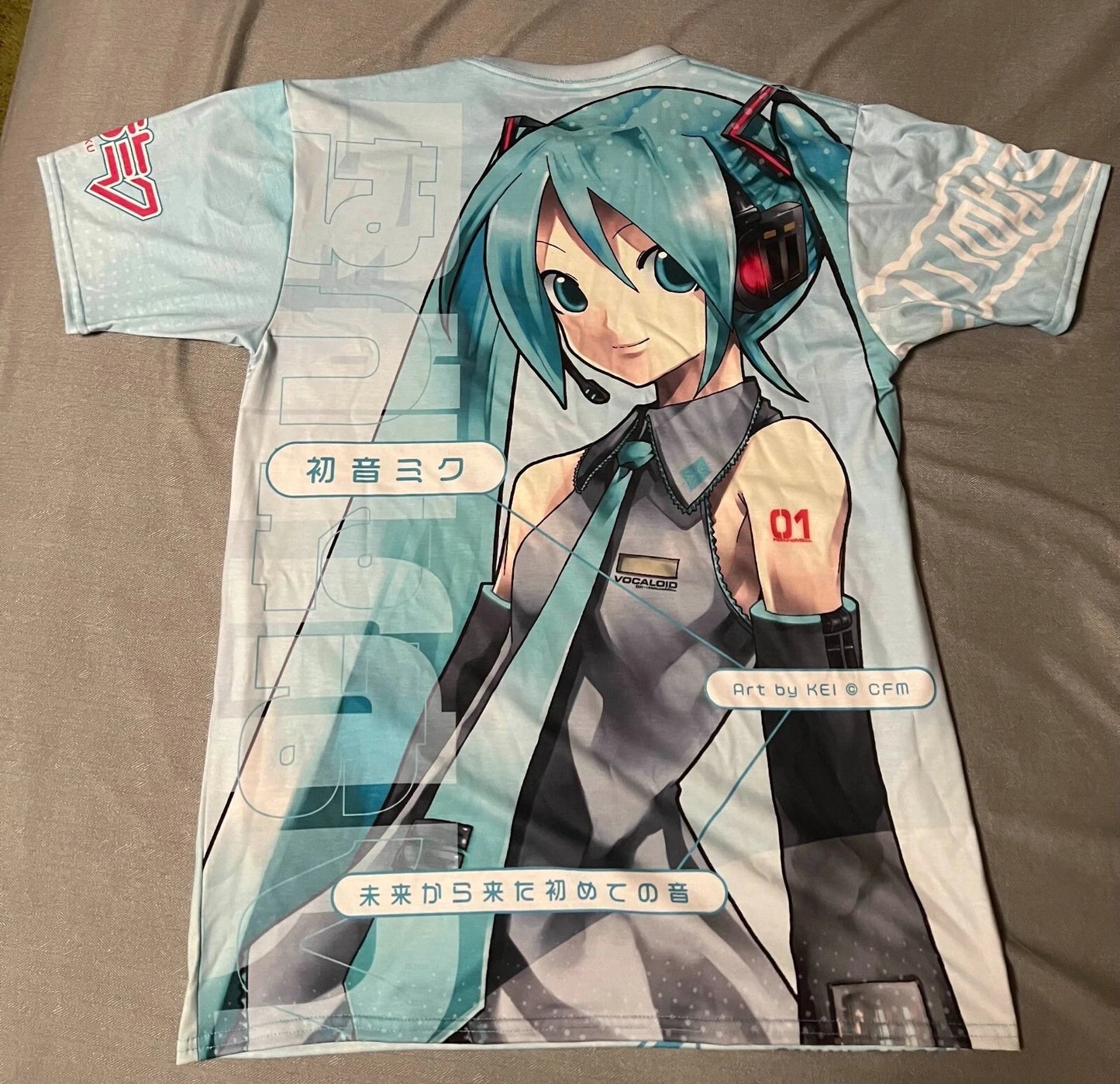 2026 Summer Miku Hatsune Retro Cosplay T-shirt Men's Oversized 3D Printed Short-sleeved Family Unisex Children's Sports Shirt