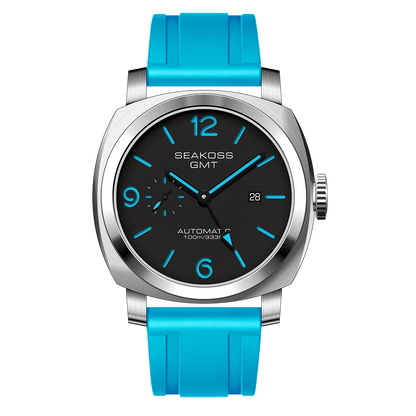 SEAKOSS GMT Super Luminous Diving Automatic Mechanical Watch Men 10ATM 1963 Seagull st2557 Movement Calendar Sapphire Wristwatch