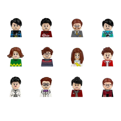 City Career 3D Building Block Dolls Toys Cartoon Character Models Mini Action Figures Educational Toys Children's Gifts