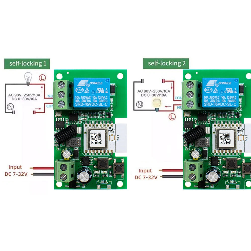 Zigbee Relay Breaker 7-32V 85-250V Switch Module Control Works With Tuya Smart Life App Alexa Google Smartthings Ewelink Hub