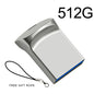 Mini USB 3.0 Pendrive 1TB 512GB 128GB Silvery External Storage Metal Memory Flash Drive USB Storage Key Pen Drive For Computer
