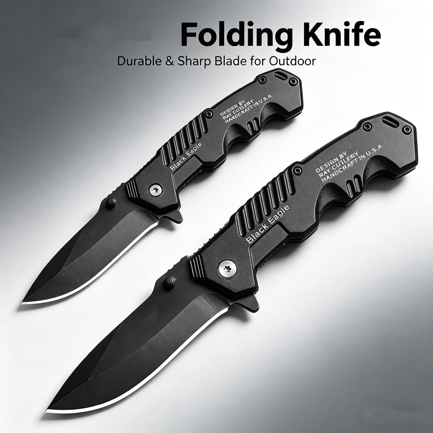 Stainless steel multi-functional folding knife, outdoor camping, wild exploration, survival, portable household fruit knife