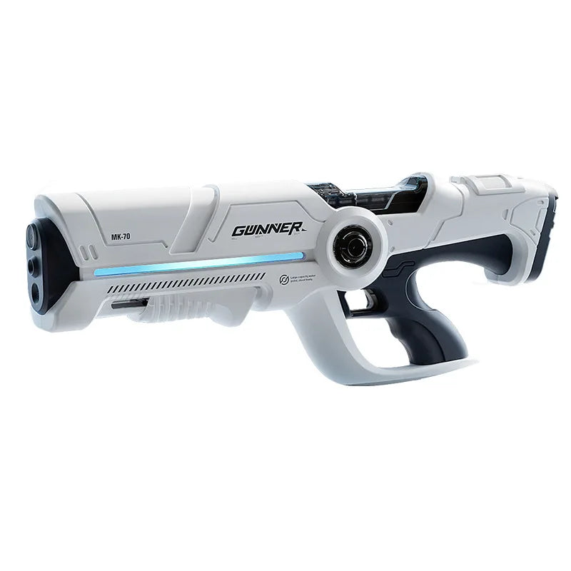 Large Electric Water Gun Toy with Light Big Capacity Automatic Water Water Spray Pistol Summer Outdoor Toy for Adult Boy Gift