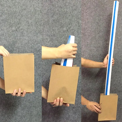 Magic Trick Appearing Big Straw from Empty Bag - Close-up Illusion Stage Prop, Magician Toy for Funny Street Performances