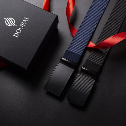 Automatic Buckle Light Comfortable Nylon Military Belt Outdoor Hunting Multifunctional Tactical Canvas Belt High Quality Men Bel