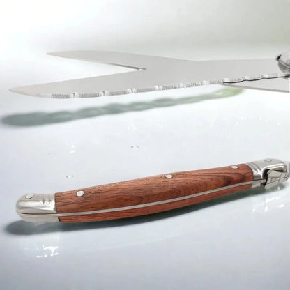 4/6/8P Serrated Steak Knives Set Dinner Knife Cutlery Imitation Steel Table Knife Sharp Handle Cutlery Knife Kitchen Tableware