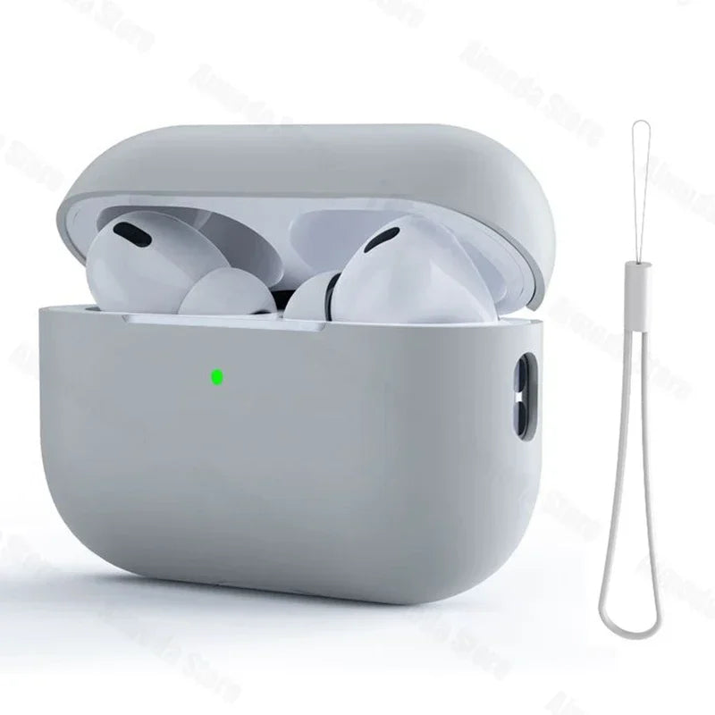 Dla AirPods Pro 2 Etui Płynny Silikon Pokrowiec Na AirPods 3 Pro 2 Etui Miękkie Słuchawki Ochronne Funda dla AirPod Pro 2 Pro2 Pokrowiec
