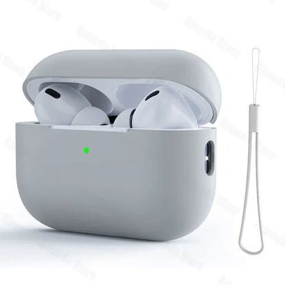 Dla AirPods Pro 2 Etui Płynny Silikon Pokrowiec Na AirPods 3 Pro 2 Etui Miękkie Słuchawki Ochronne Funda dla AirPod Pro 2 Pro2 Pokrowiec