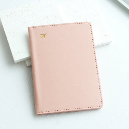 Pure Chic Passport Wallet Faux Leather Lightweight Waterproof Rfid Blocking Slim Vaccine Card Holder Travel Essentials