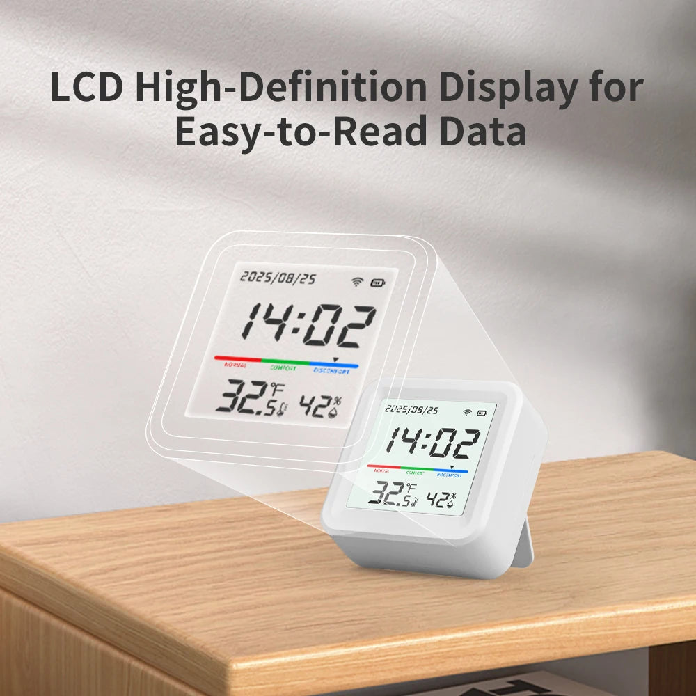 Tuya Temperature And Humidity Sensor 2.4G WiFi Smart Life App Remote Detecte Support Alexa Google Home