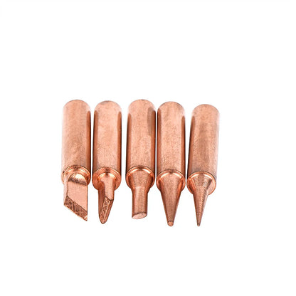 JCD Soldering Iron Tips black Pure Copper Soldering Tip 5pcs/set 900M-T Lead-free Welding Solder Rework Tools Accessories
