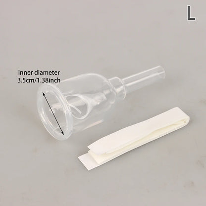 Size S M L Sterilized Comfortable Medical Silicone Male External Catheter Self Adhesive Silicone Catheter External